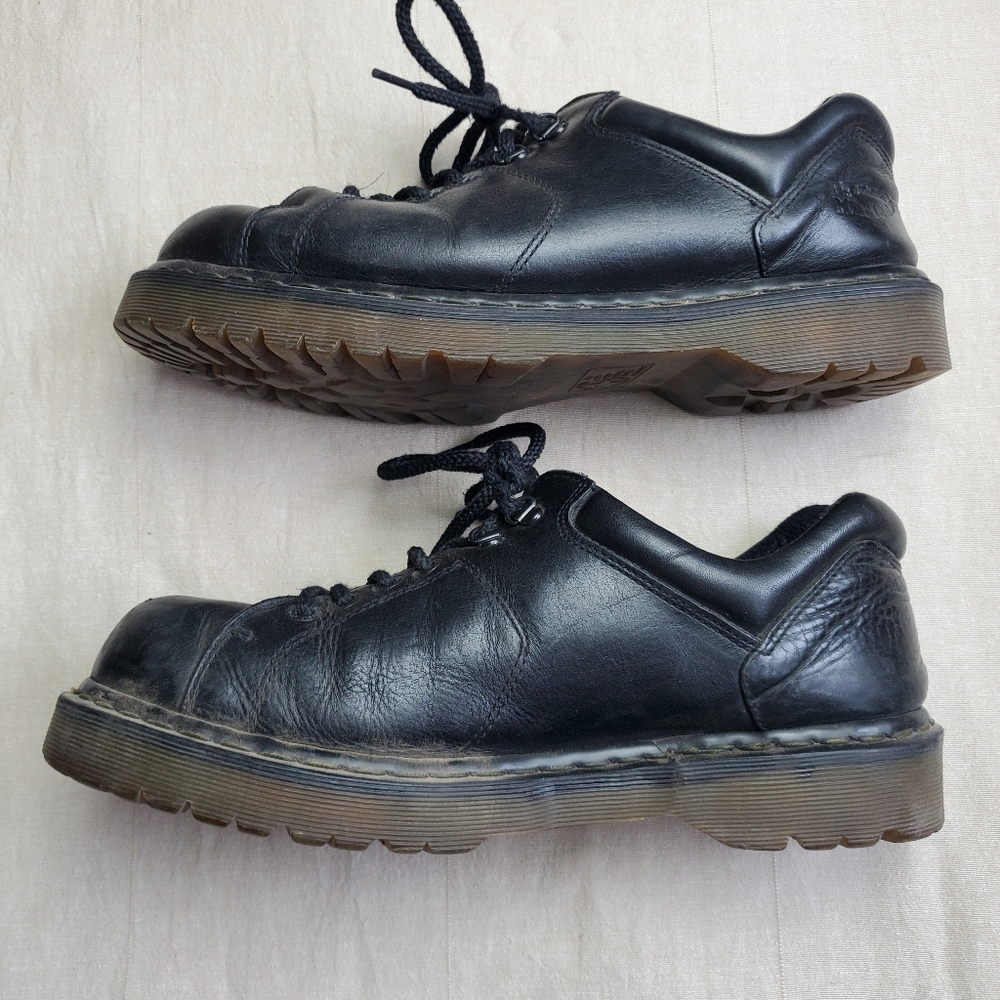 Dr Martens 10940 Black Leather Chunky Lace Up Oxford Platform Shoes Size 13